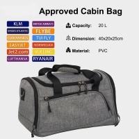 Geanta de calatorie, gri, 40 x 20 x 25 cm, Vivo, JBTB73B-GREY